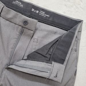 IZOD Advantage Perforance  Straight Fit Pants Dark Gray Men's 32x30